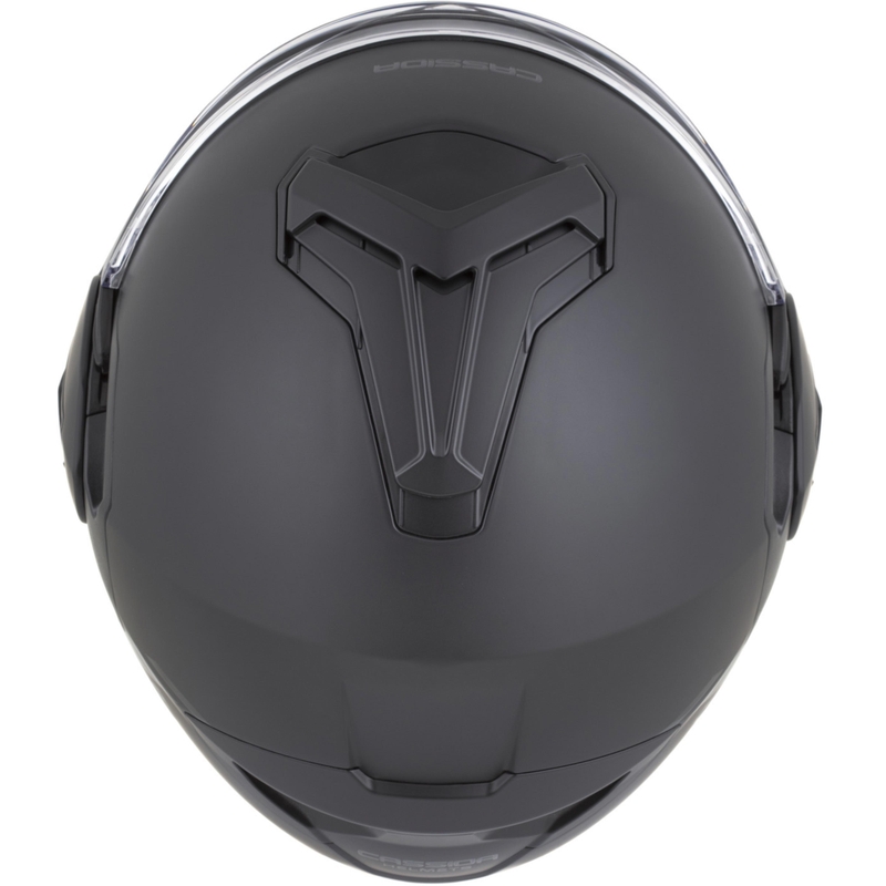 Cassida MultiFlip Solid Blackout preklopna motoristična čelada mat črno-črna