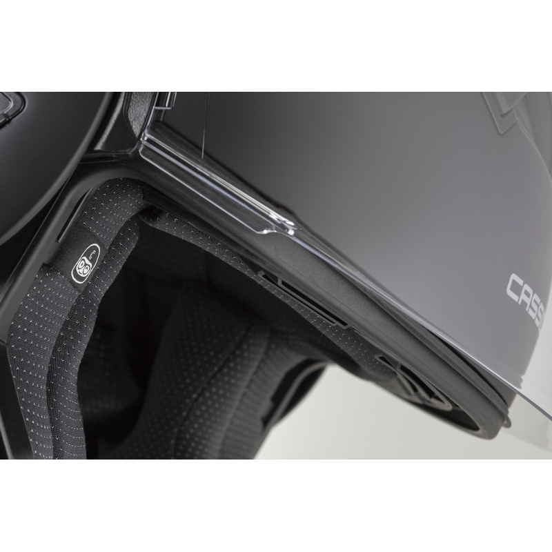 Cassida MultiFlip Solid preklopna motoristična čelada biserno bela-črna
