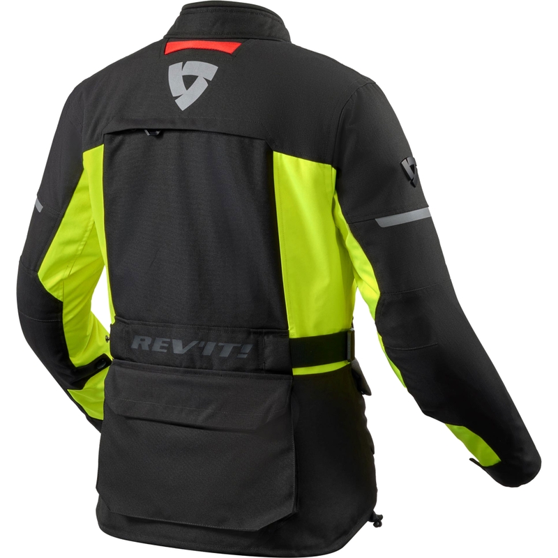 Ženska motoristična jakna Revit Outback 5 H2O črno-fluo rumena