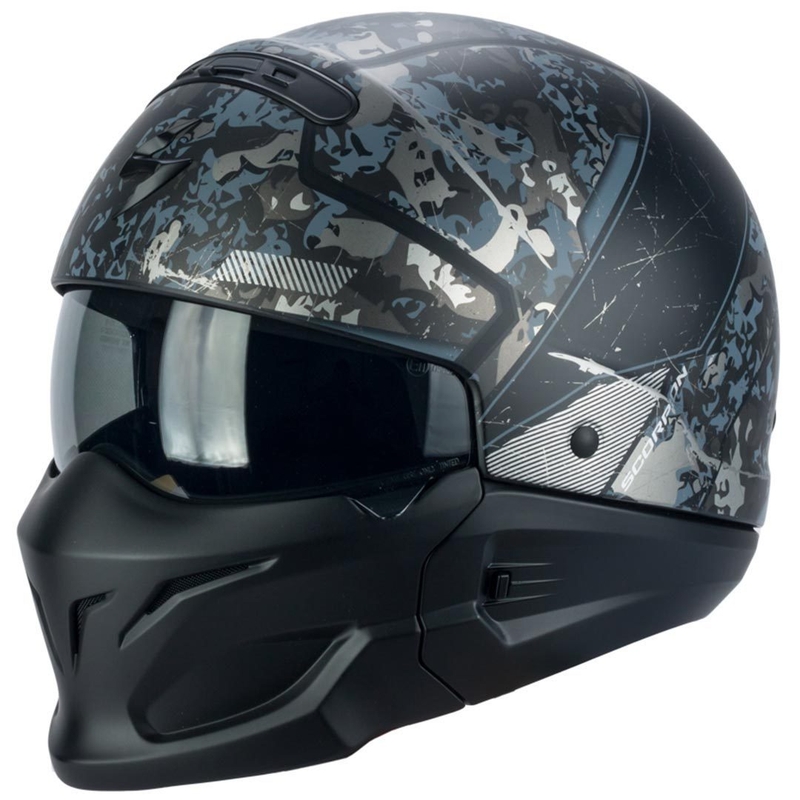 Moto čelada Scorpion EXO-Combat Opex black-silver razprodaja