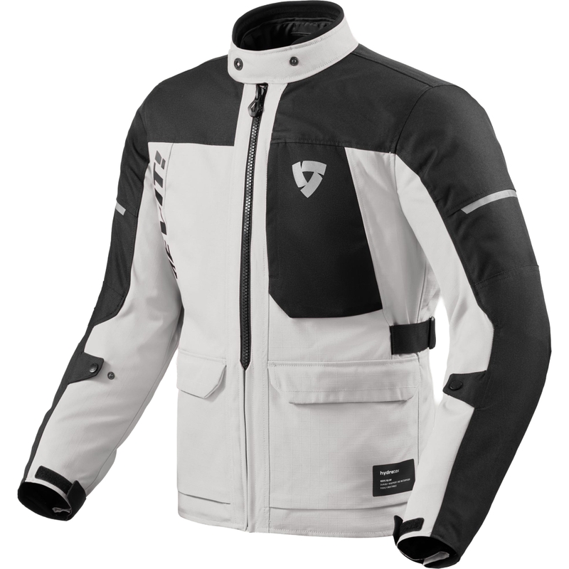 Moto jakna Revit Convergent H2O srebrno-črna