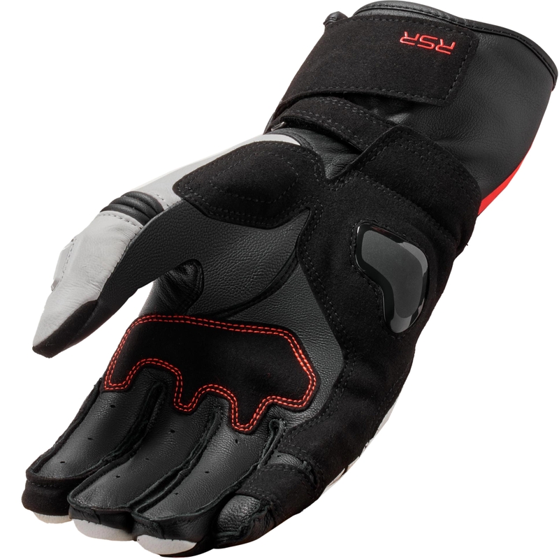 Moto rokavice Revit RSR 5 belo-fluo rdeče