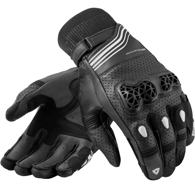 Moto rokavice Revit Positron črno-bele