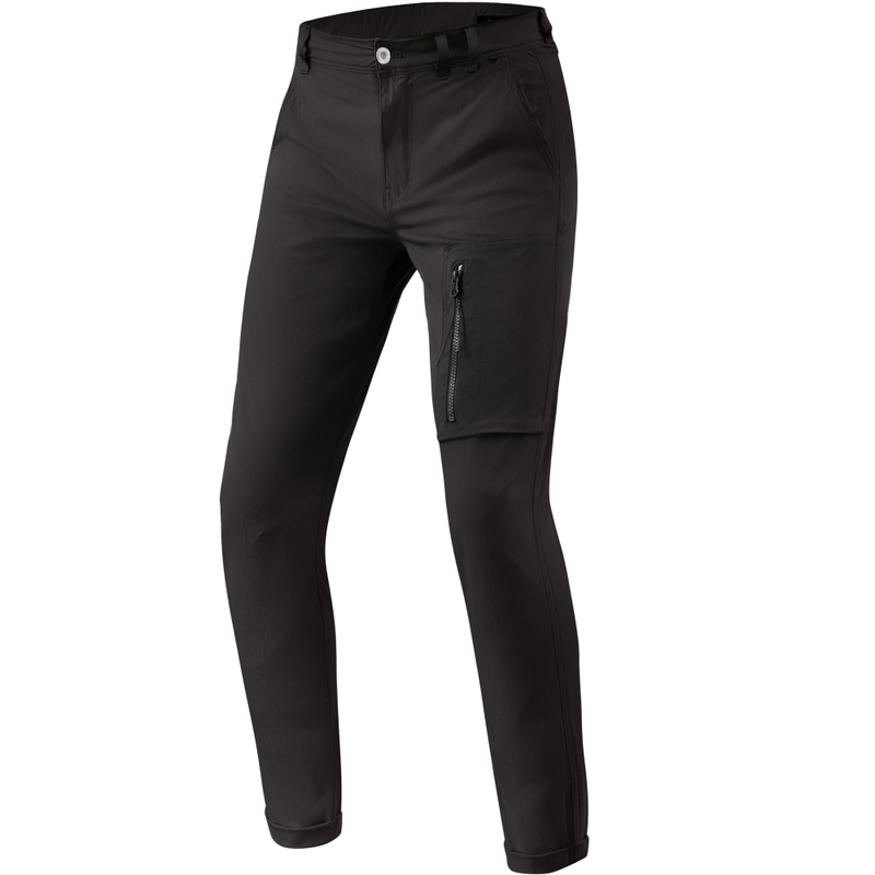 Oprijete motoristične hlače Revit Chino Terry Skinny Short črne