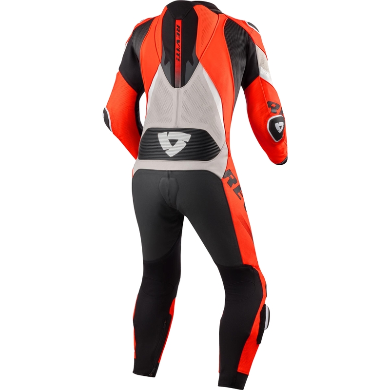 Revit One Piece Hyperspeed 3 motoristični kombinezon svetlo sivo-fluo rdeč