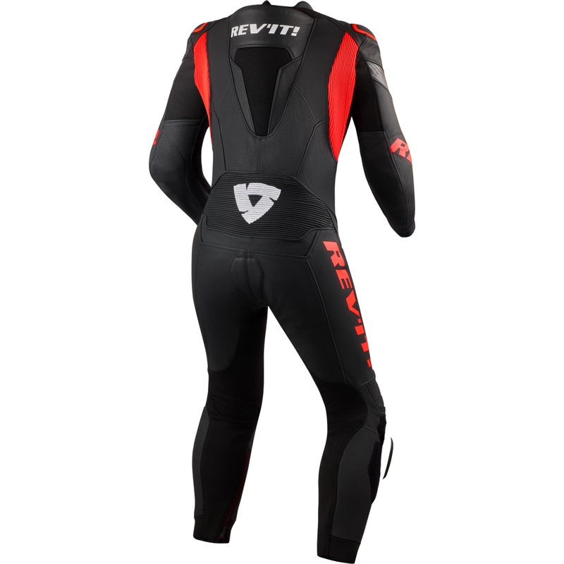 Moto kombinezon Revit Argon 3 črno-fluo rdeč