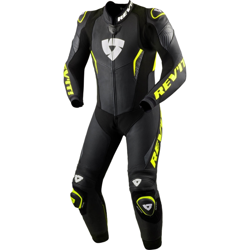 Motoristični kombinezon Revit Argon 3 črno-fluo rumen