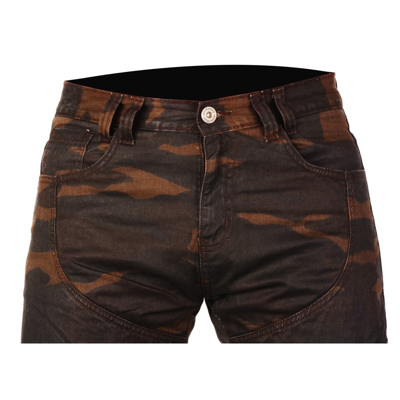 Ayrton Camino Brown Camo Motorcycle Jeans razprodaja