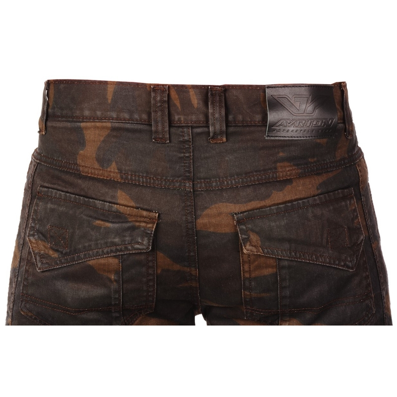 Ayrton Camino Brown Camo Motorcycle Jeans razprodaja