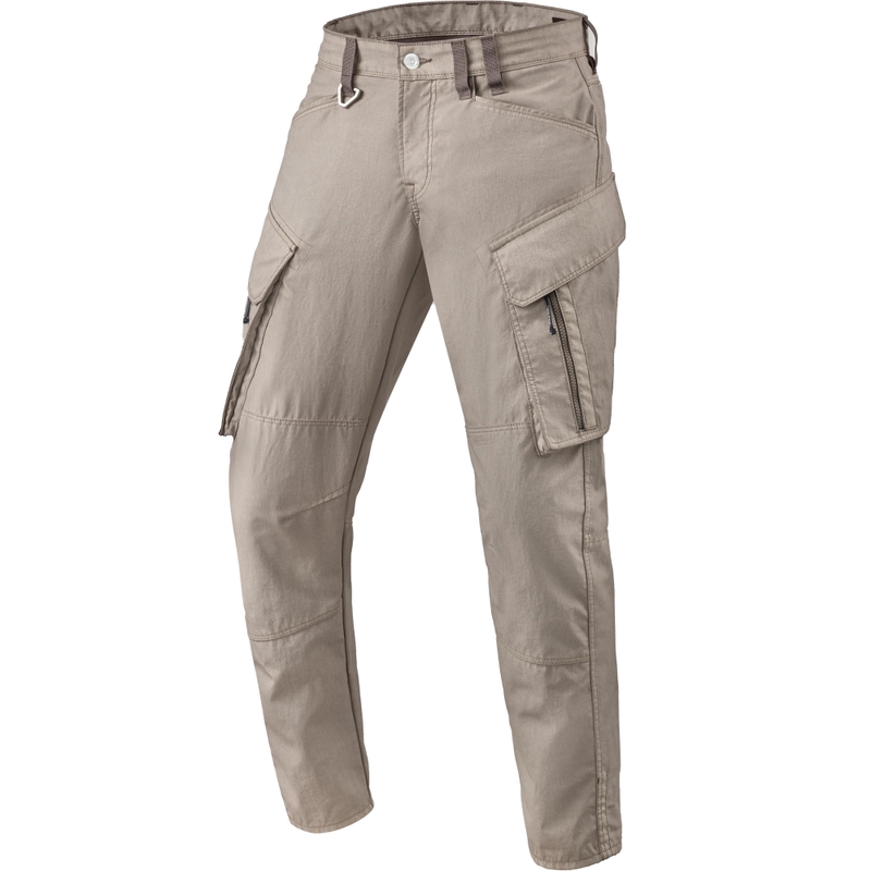 Moto hlače Revit Cargo Tristan Tapered Classic, peščene