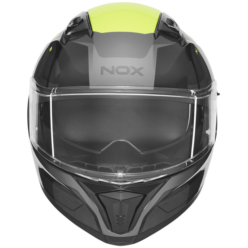 Motoristična čelada NOX N402 Mentor črno-fluo rumena