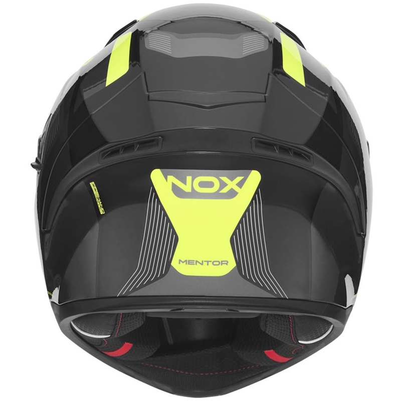 Motoristična čelada NOX N402 Mentor črno-fluo rumena