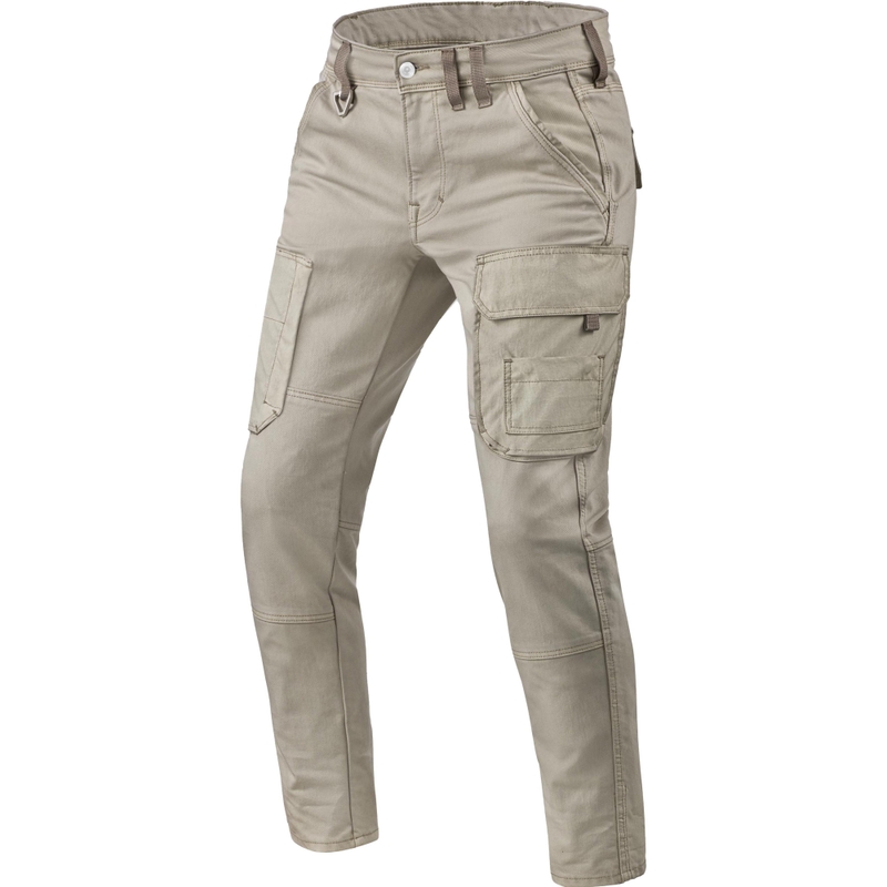 Moto kavbojke Revit Cargo Brant Slim Classic, peščene