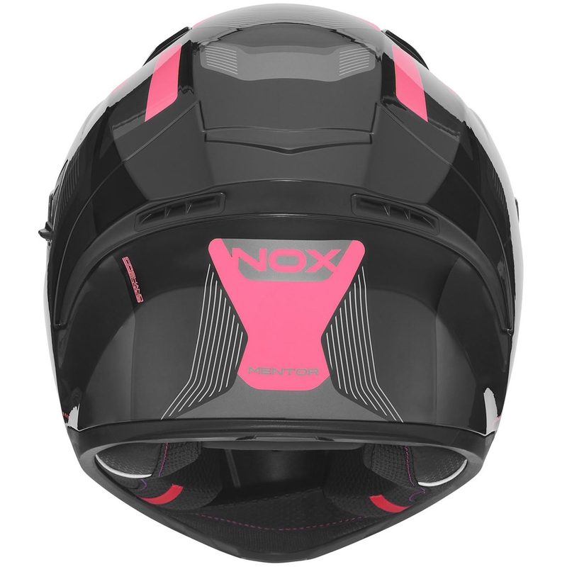 Motoristična čelada NOX N402 Mentor črno-roza