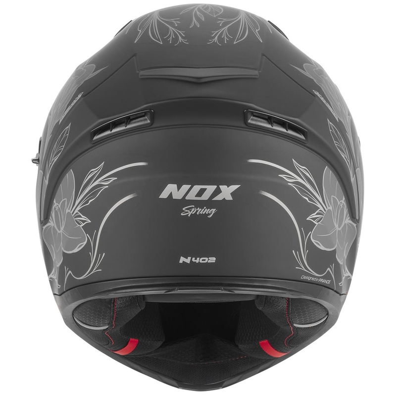 Motoristična čelada NOX N402 Spring, mat črno-srebrna