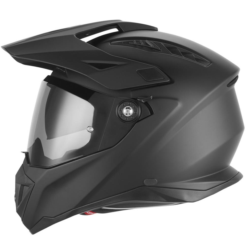 Čelada za enduro motor NOX N350 mat črna