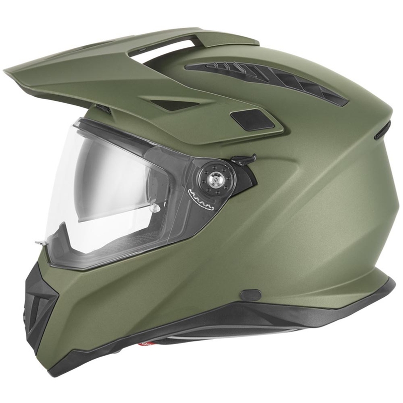 Enduro motoristična čelada NOX N350 kaki zelena
