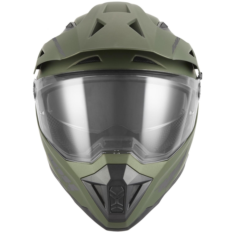 Enduro motoristična čelada NOX N350 kaki zelena