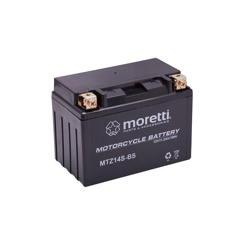 Konvencionalna baterija za motorno kolo Moretti MTZ14-BS, 12V 11Ah