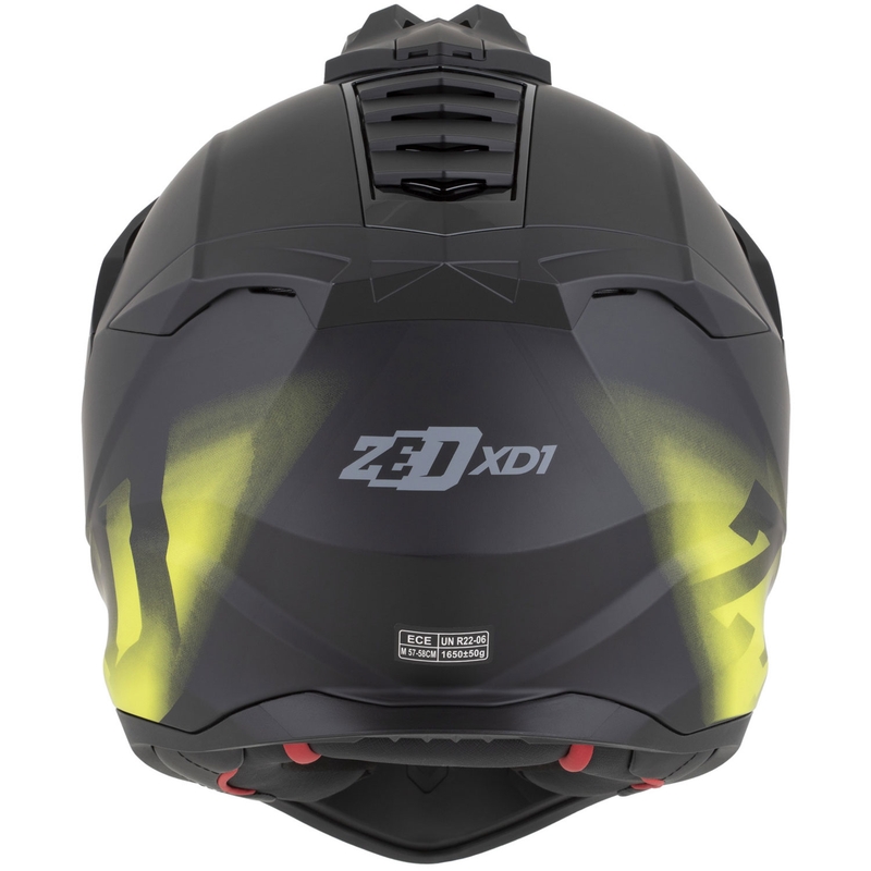 Enduro motoristična čelada ZED XD1 mat črno-fluo rumena
