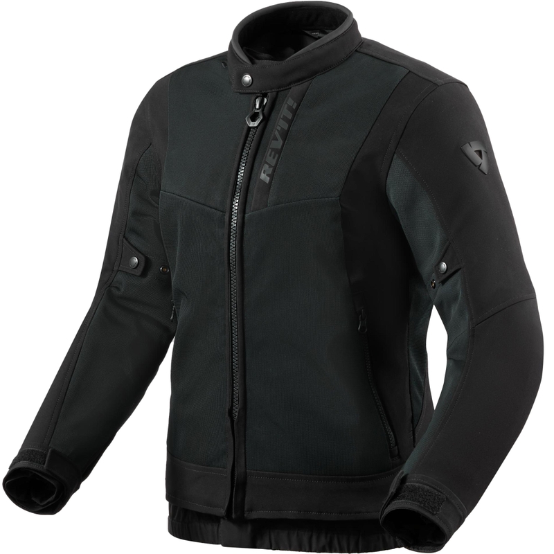 Ženska motoristična jakna Revit Highcrest črne barve