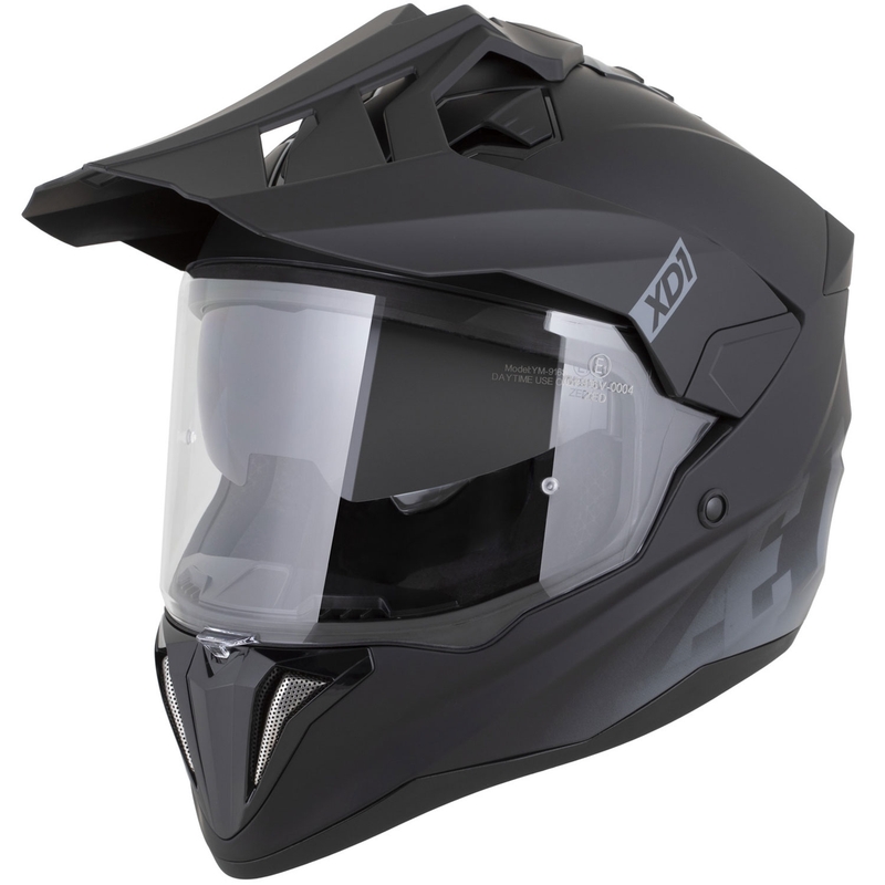 Enduro motoristična čelada ZED XD1 mat črno-temno siva