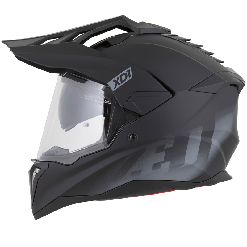 Enduro motoristična čelada ZED XD1 mat črno-temno siva