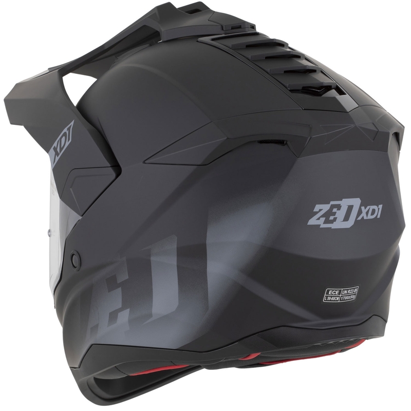 Enduro motoristična čelada ZED XD1 mat črno-temno siva