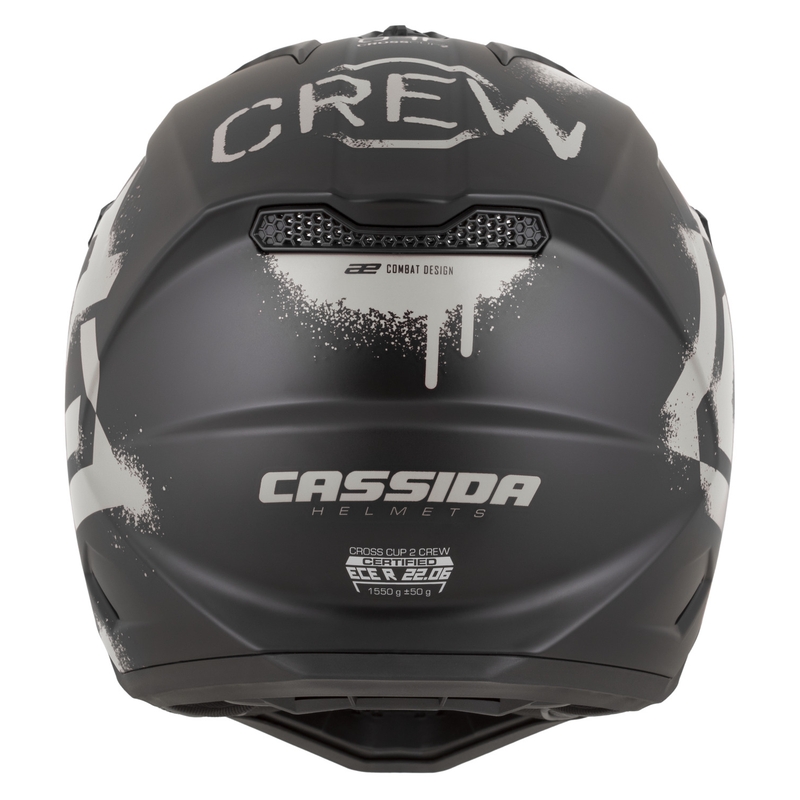 Cassida Cross Cup 2 Crew motoristična čelada za motokros, mat črno-peščena