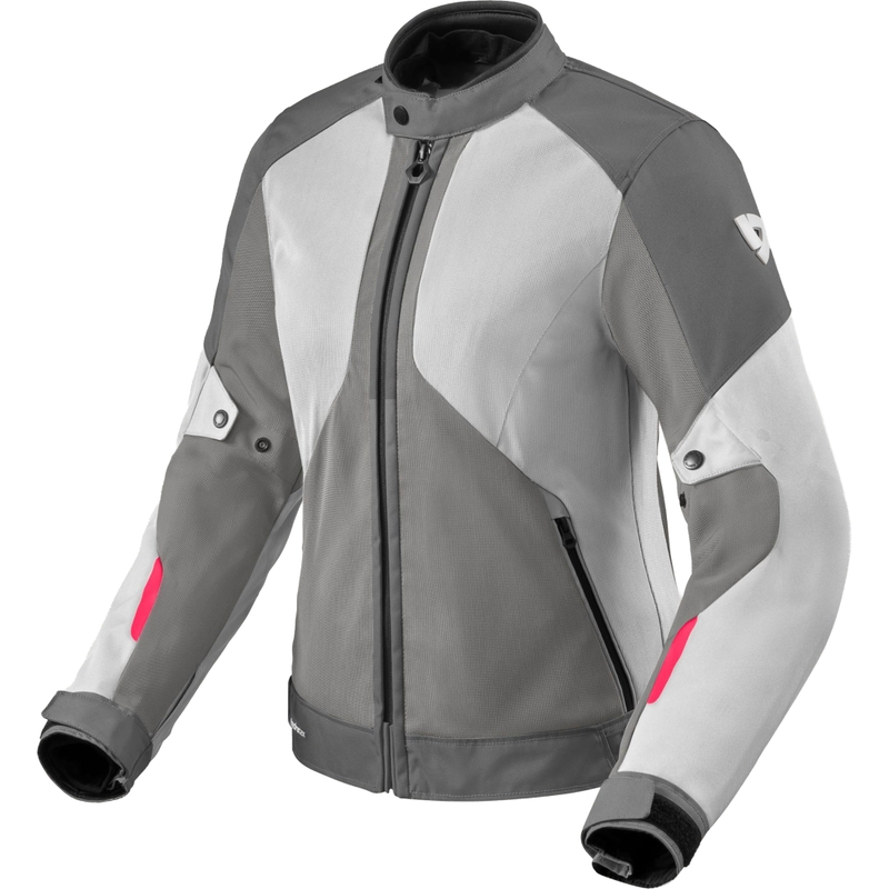 Ženska motoristična jakna Revit Torque 3 H2O sivo-roza