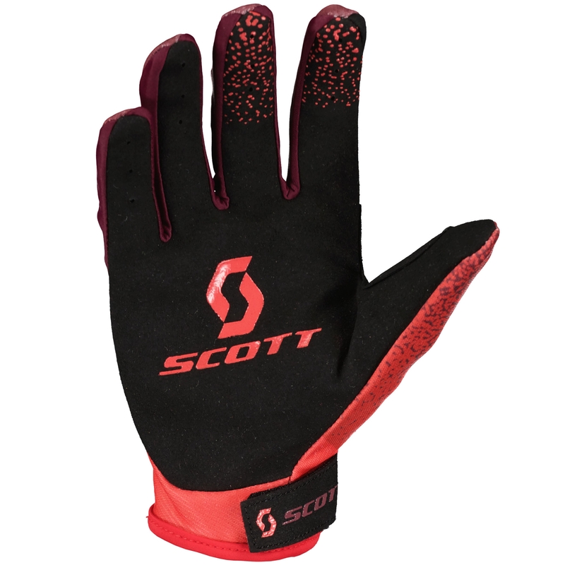 Motokros rokavice SCOTT 350 DIRT EVO rdeče-črne