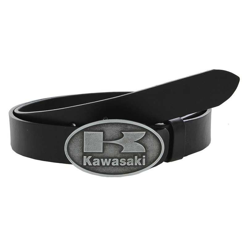 Usnjeni moto pas z zaponko Kawasaki