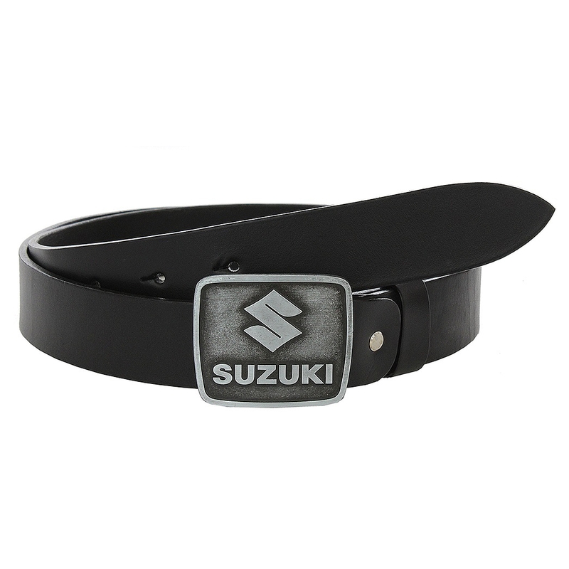 Usnjeni moto pas z zaponko Suzuki