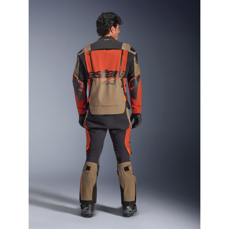 Alpinestars Halo PRO Drystar XF motoristična jakna svetlo rjava-temno oranžna-črna