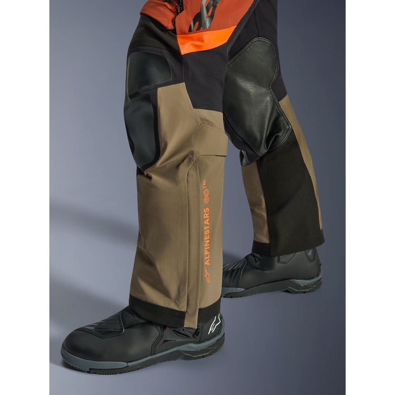 Alpinestars Halo PRO Drystar XF motoristične hlače svetlo rjave-temno oranžne-črne