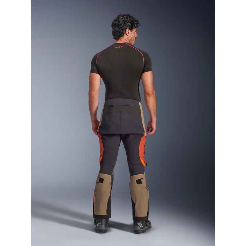 Alpinestars Halo PRO Drystar XF motoristične hlače svetlo rjave-temno oranžne-črne
