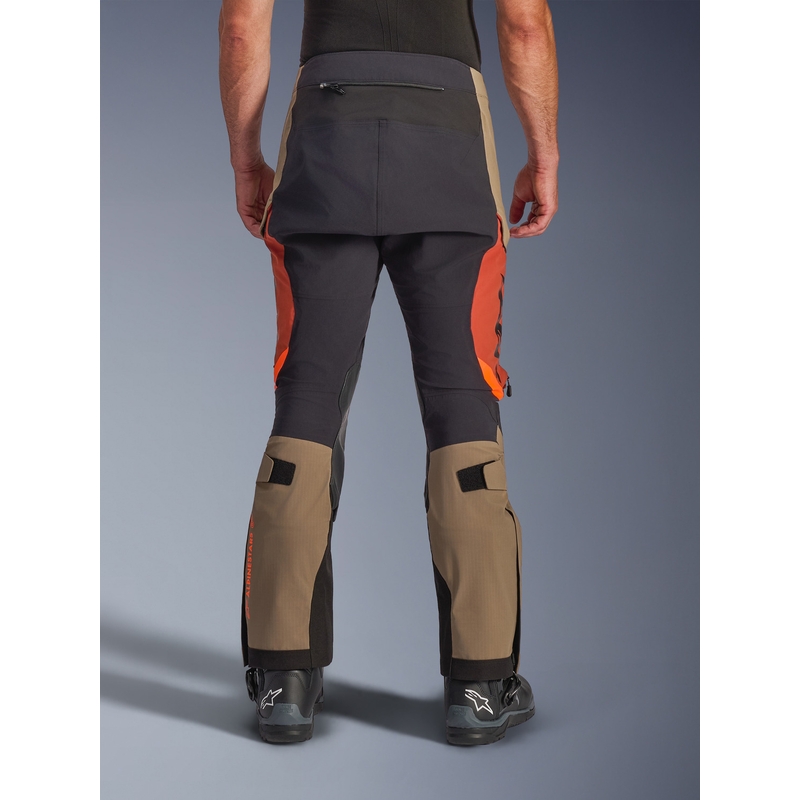 Alpinestars Halo PRO Drystar XF motoristične hlače svetlo rjave-temno oranžne-črne