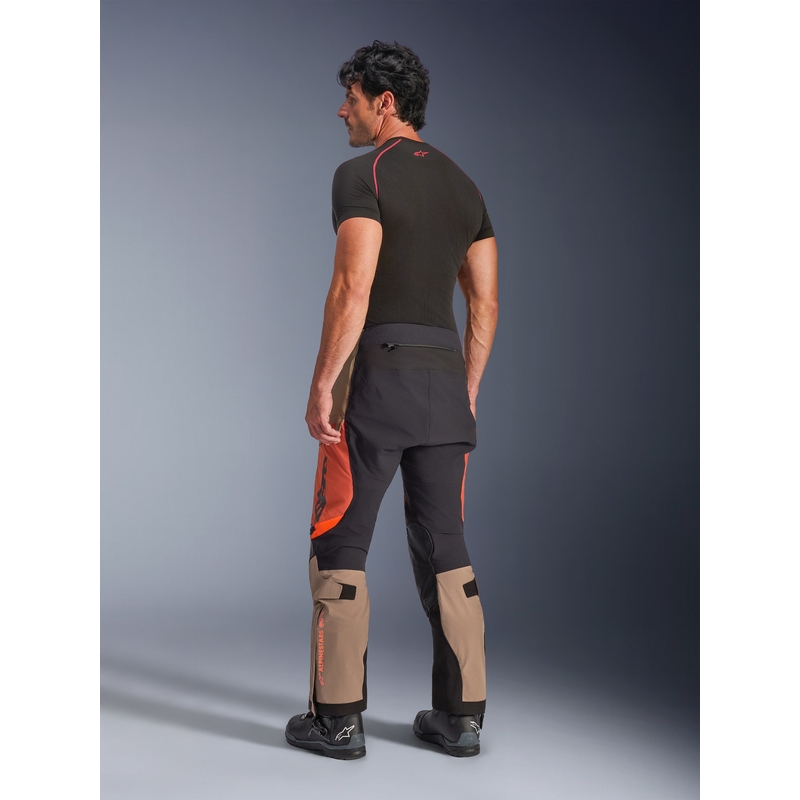 Alpinestars Halo PRO Drystar XF motoristične hlače svetlo rjave-temno oranžne-črne
