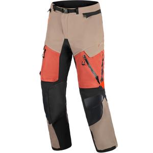 Alpinestars Halo PRO Drystar XF motoristične hlače svetlo rjave-temno oranžne-črne