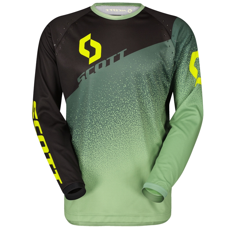 Motokros dres SCOTT 350 DIRT EVO črno-zelen