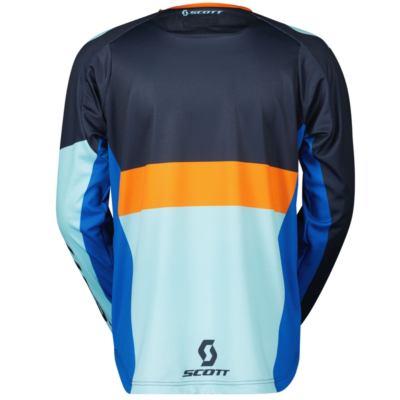 Motokros dres SCOTT 350 RACE EVO modro-oranžen