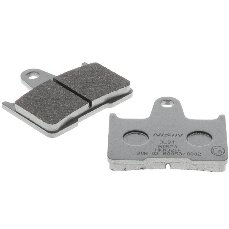 Zavorne ploščice NISSIN pol-kovinska zmes 60x57x8,2 mm 2 kos