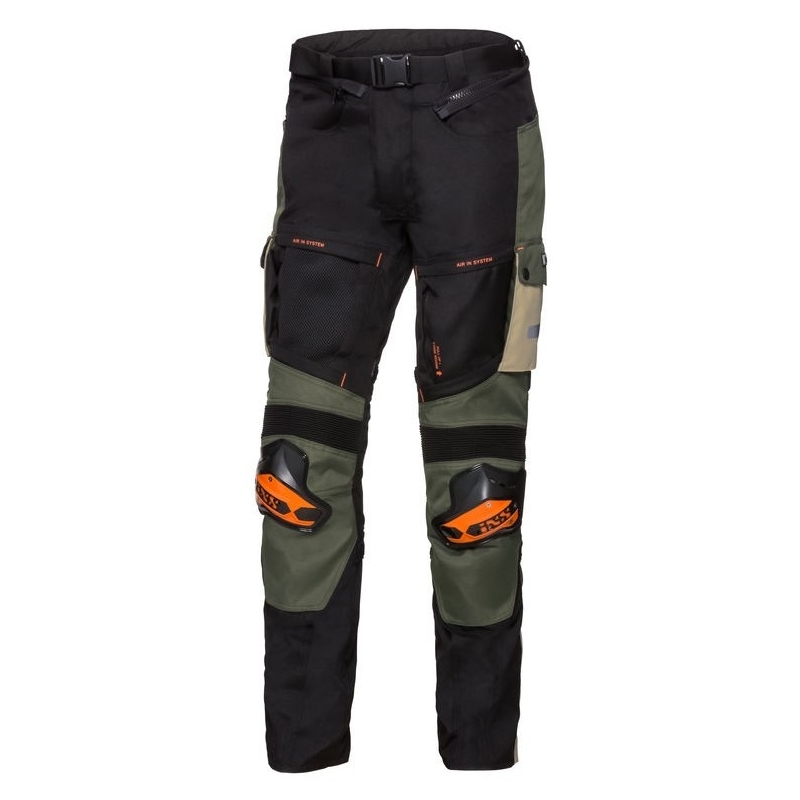 IXS Montevideo-RS1000 Beige-Green-Black Motoristične hlače razprodaja