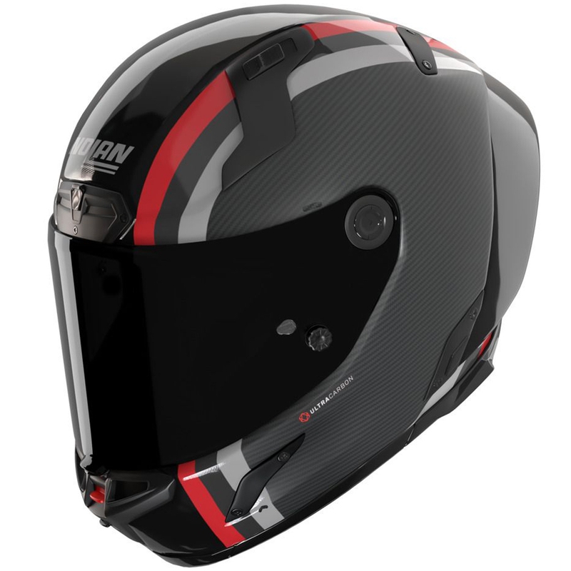 Motoristična čelada Nolan X-804 RS Ultra Carbon Gemini 364 sijajna sivo-črna-rdeča-antracit