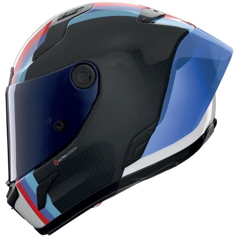 Motoristična čelada Nolan X-804 RS Ultra Carbon Gemini 365, sijajna sivo-belo-modro-rdeča