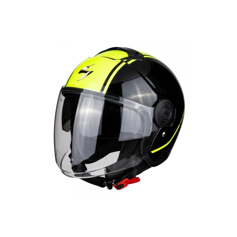 Odprta motoristična čelada Scorpion EXO-CITY Avenue black-fluo yellow