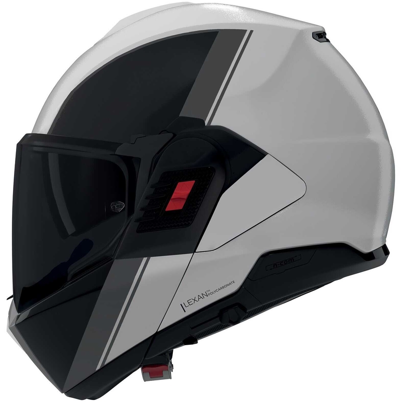 Motoristična čelada Nolan N120-1 Verniciatura Speciale 356 zložljiva biserno-črna-siva