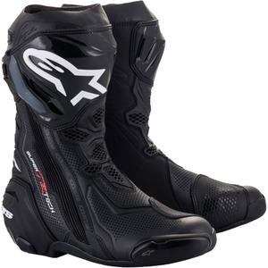 Črni motoristični škornji Alpinestars Supertech R Vented