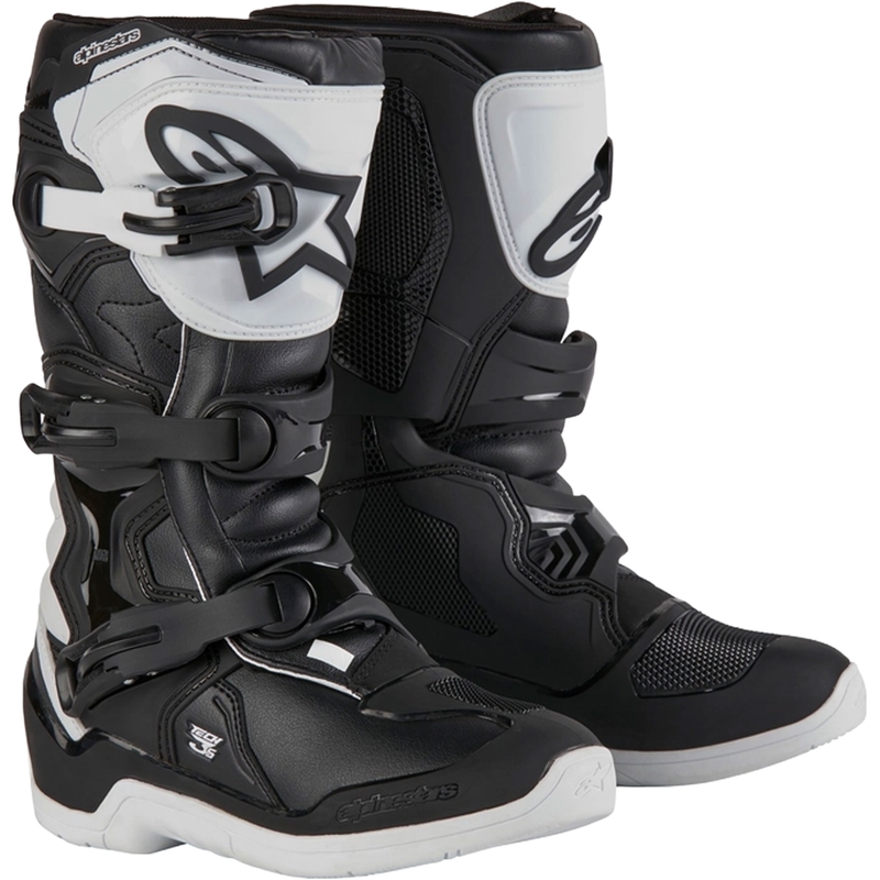 Alpinestars Tech 3S Youth White and Black Motorcycle Boots za otroke