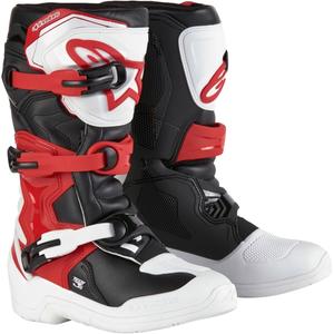 Alpinestars Tech 3S Youth White-Black-Red Otroški motoristični škornji